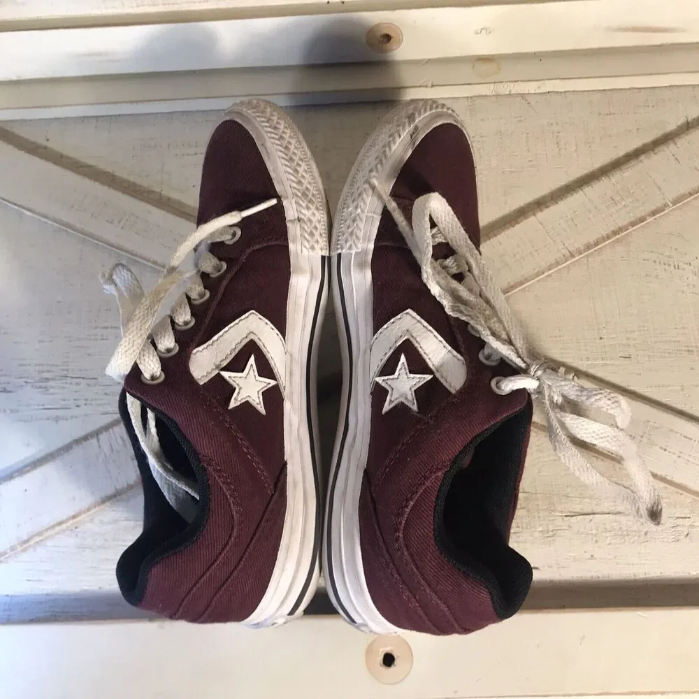 Converse El Distrito Little Kids Shoes Bordeaux Purple Size 2 Unisex Sneakers